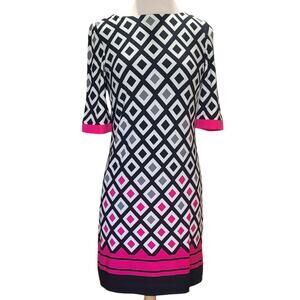 Eliza J geometric shift dress women's size 6